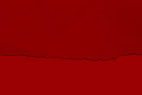 Torn red paper with shadow. Contrast. isolated. Stock Photos