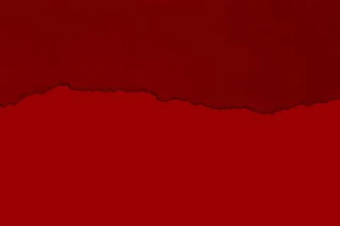 Torn red paper with shadow. Contrast. isolated. Foto stock