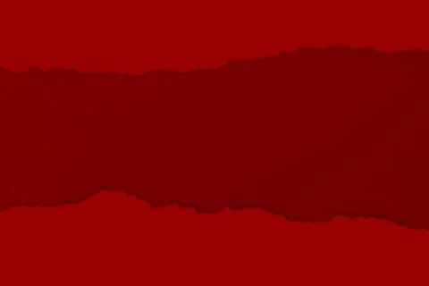 Torn red paper with shadow. Contrast. isolated. 写真素材