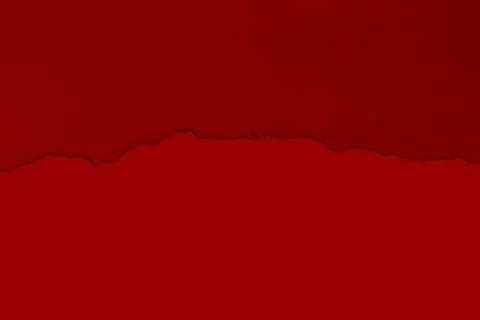 Torn red paper with shadow. Contrast. isolated. Stock Photos