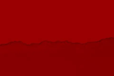 Torn red paper with shadow. Contrast. isolated. Stock Photos