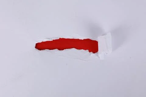 Torn Red papers Stock Photos