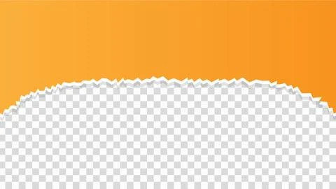 Torn ripped paper sheet on transparent background Stock Illustration