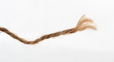 Torn rope Foto stock