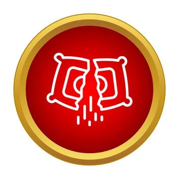 Torn sack icon pouring out ingredient or grain Illustrazione stock