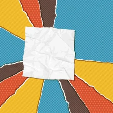 Torn scratch paper vintage background. Vector texture. Stock Illustration