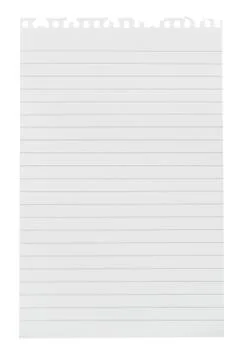 Torn sheet of note paper Stock Photos