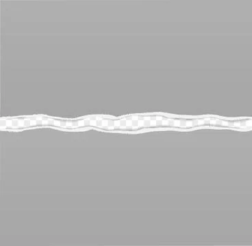 Torn sheet of paper on transparent background Illustrazione stock