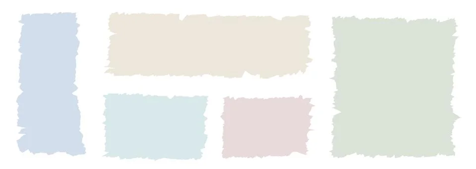 Torn sheets of paper. Stock Illustration