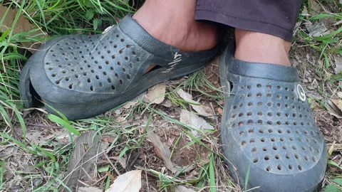 Torn slippers Stock Footage 310331397