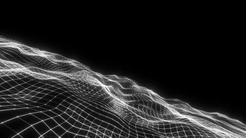 A torn surface of intertwined dots and lines6 Stock Footage 277900013