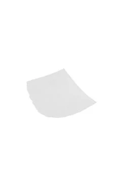 Torn white paper fragment floating against a vibrant colorful abstract back.. Stock Photos