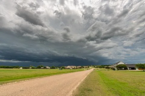Tornadic Cell over Community Stock Photos