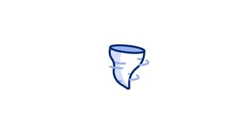 Tornado Animated Icon Stock Footage 320236222