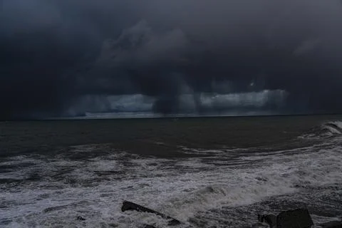 Tornado in the Black Sea Stock Photos