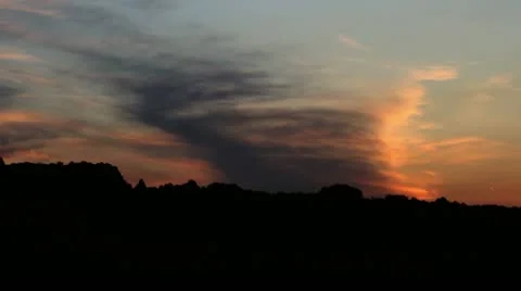 Tornado-like clouds Stock Footage 18730575