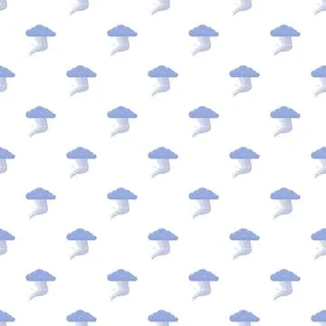 Tornado clouds forming seamless weather pattern background イラスト素材
