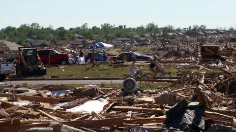 Tornado Damage 1 Video stock 24183866