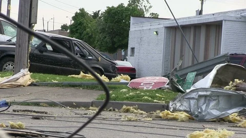 Tornado Damage in Dayton Ohio 動画素材 108935259