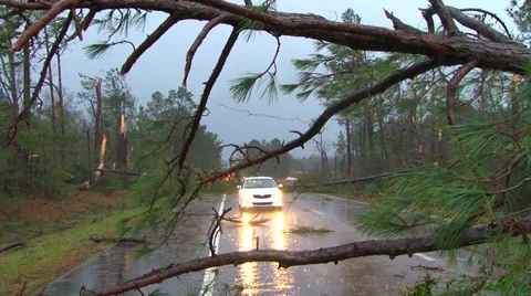 Tornado damage Stock Footage 27399941