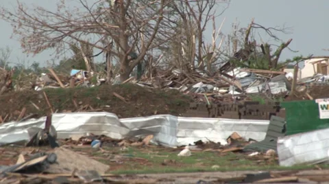 Tornado Damage Stock Footage 36278609