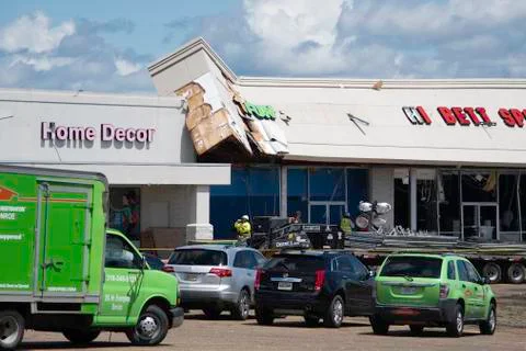 Tornado damage Stock Photos
