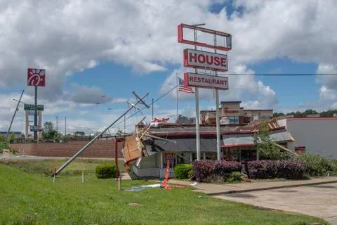 Tornado damage Stock Photos