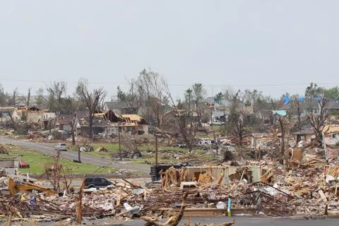 Tornado Damage - Severe Storm Stock Photos