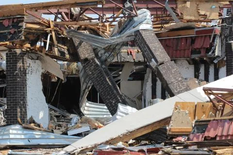 Tornado Damage - Severe Storm Stock Photos