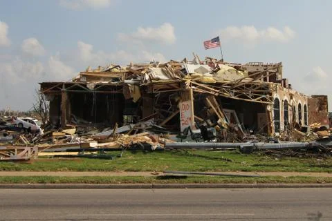 Tornado Damage - Severe Storm Stock Photos
