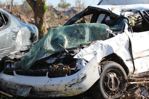 Tornado Damage - Severe Storm Stock Photos