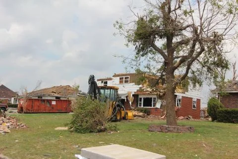 Tornado Damage - Severe Storm Stock Photos