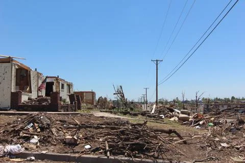 Tornado Damage - Severe Storm Stock Photos