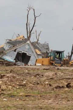 Tornado Damage - Severe Storm Stock Photos