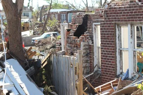 Tornado Damage - Severe Storm Stock Photos