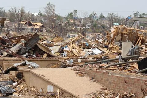 Tornado Damage - Severe Storm Stock Photos