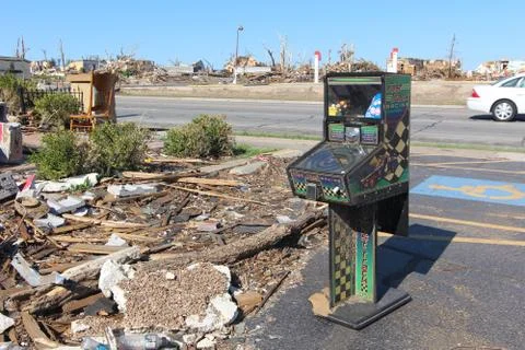 Tornado Damage - Severe Storm Stock Photos
