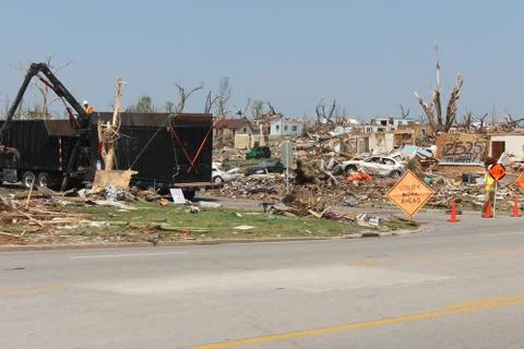 Tornado Damage - Severe Storm Stock Photos