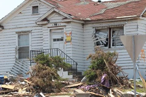 Tornado Damage - Severe Storm Stock Photos