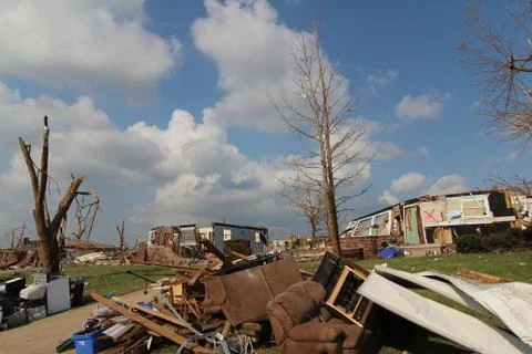 Tornado Damage - Severe Storm Stock Photos