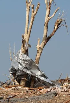 Tornado Damage - Severe Storm Stock Photos