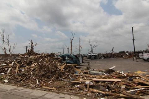 Tornado Damage - Severe Storm Stock Photos