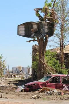 Tornado Damage - Severe Storm Stock Photos