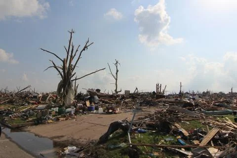 Tornado Damage - Severe Storm Stock Photos