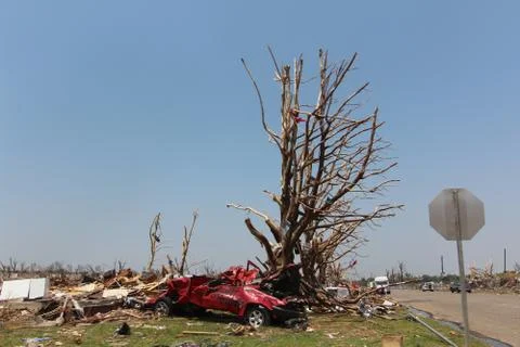 Tornado Damage - Severe Storm Stock Photos