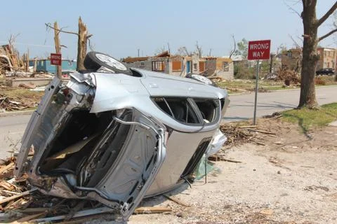 Tornado Damage - Severe Storm Stock Photos