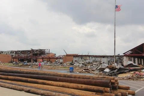 Tornado Damage - Severe Storm Stock Photos