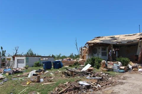 Tornado Damage - Severe Storm Stock Photos