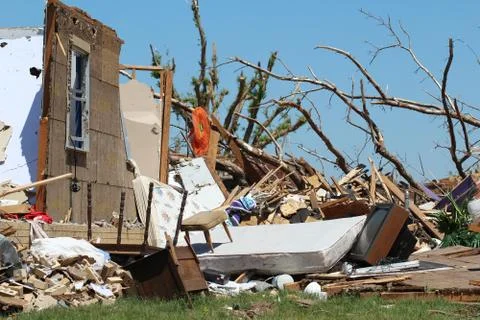 Tornado Damage - Severe Storm Stock Photos