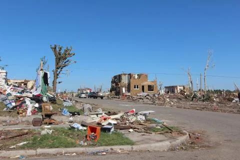 Tornado Damage - Severe Storm Stock Photos